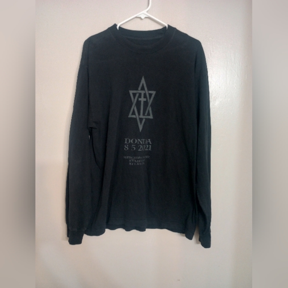 Kanye West Yeezy Donda Album Release Party Long Sleeve Tee Mercedes Benz 2021